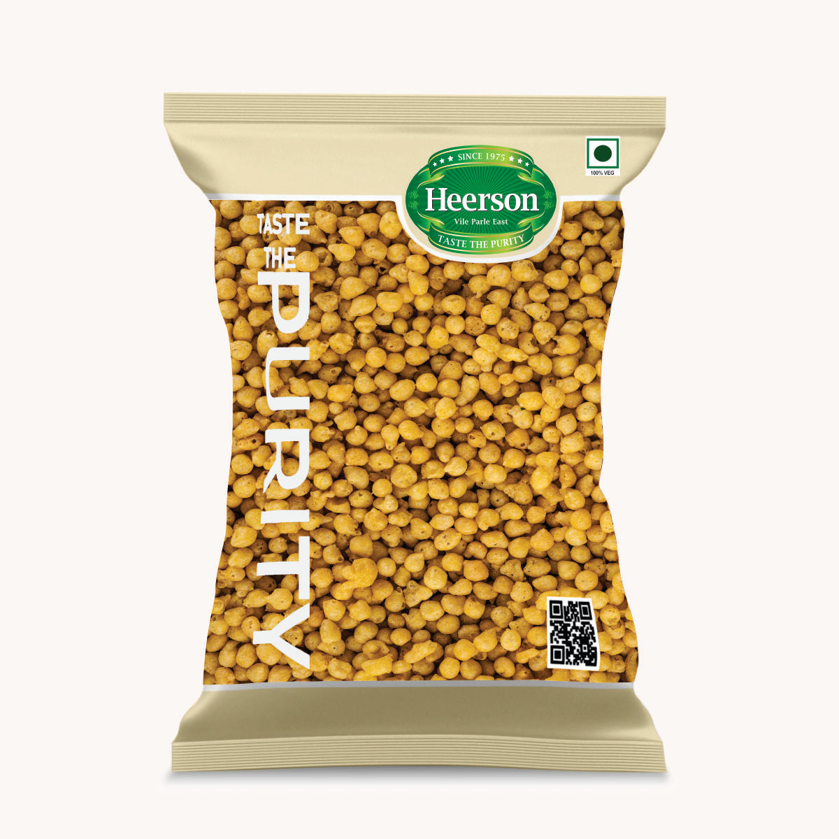 Heerson Besan Bundi (Salted). Crunchy Chickpea Snack.