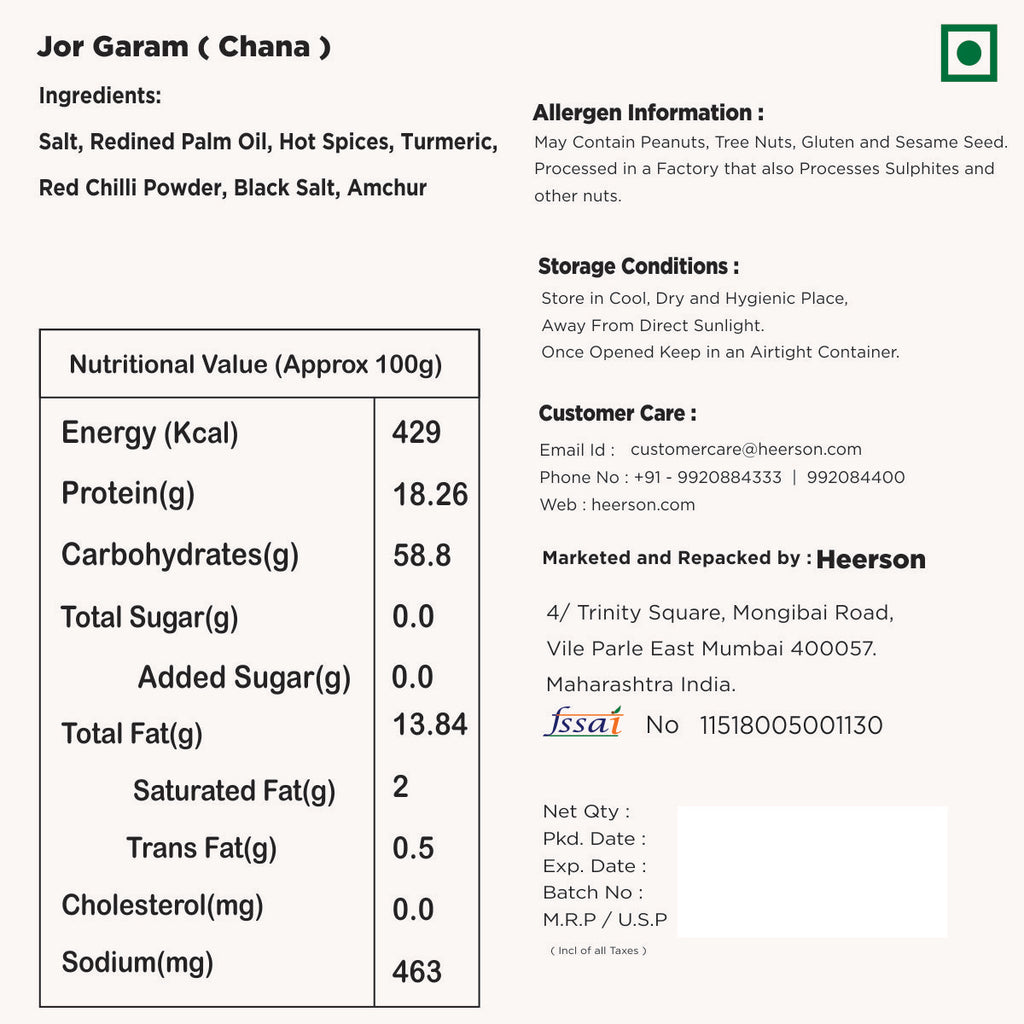 Heerson Chana Jor Garam. Traditional Indian snack.