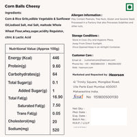 Heerson Corn Balls (Cheesy). Cheese puff snack