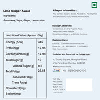 Heerson Ginger Lemon Amla Candy. Chewy and tangy blend.