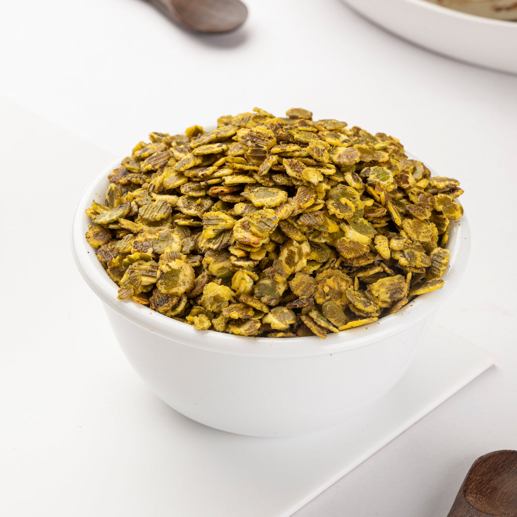 Heerson Lite Moong Jor. Roasted moong dal and spices blend.