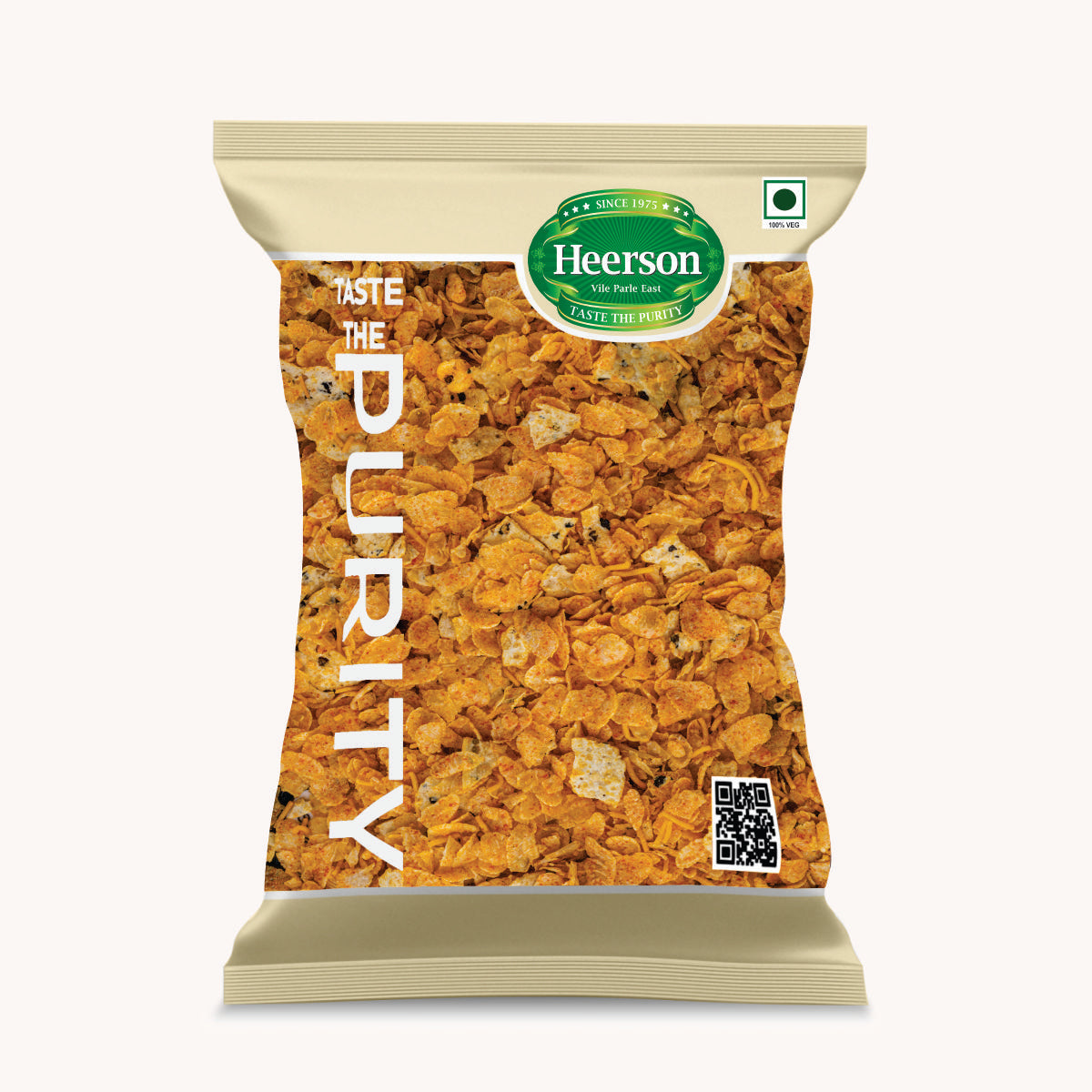 Heerson Lite Papad Chiwda. Premium low-calorie snack.