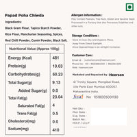 Heerson Lite Papad Chiwda. Traditional Indian snack.