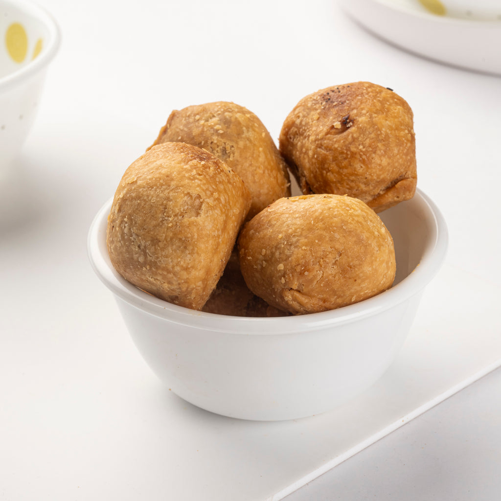 Heerson Moong Dal Kachori. Wheat flour and moong dal blend.