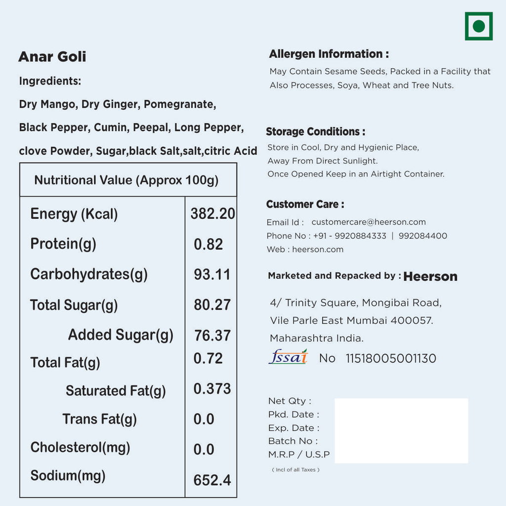 Sugar-Free Anardana Goli with Pomegranate and Black Pepper.