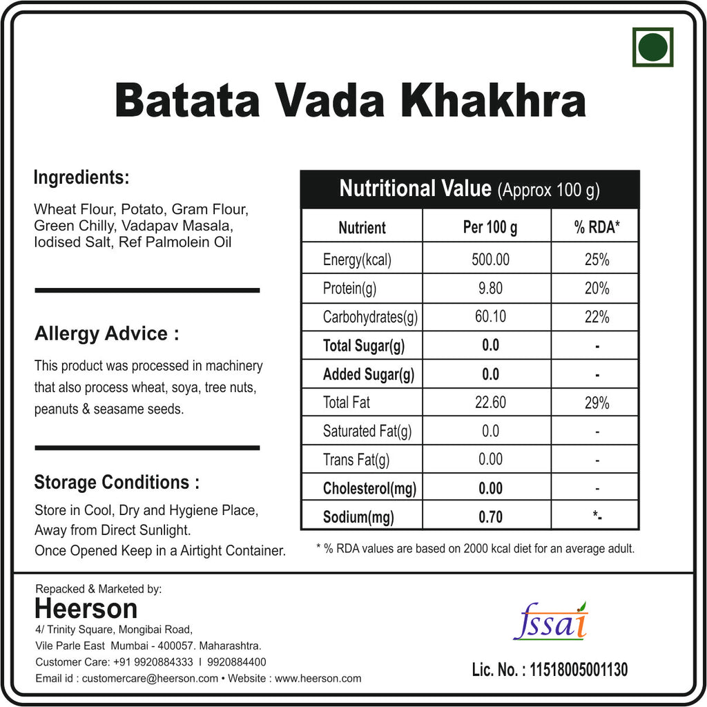 Batata Vada Khakhra