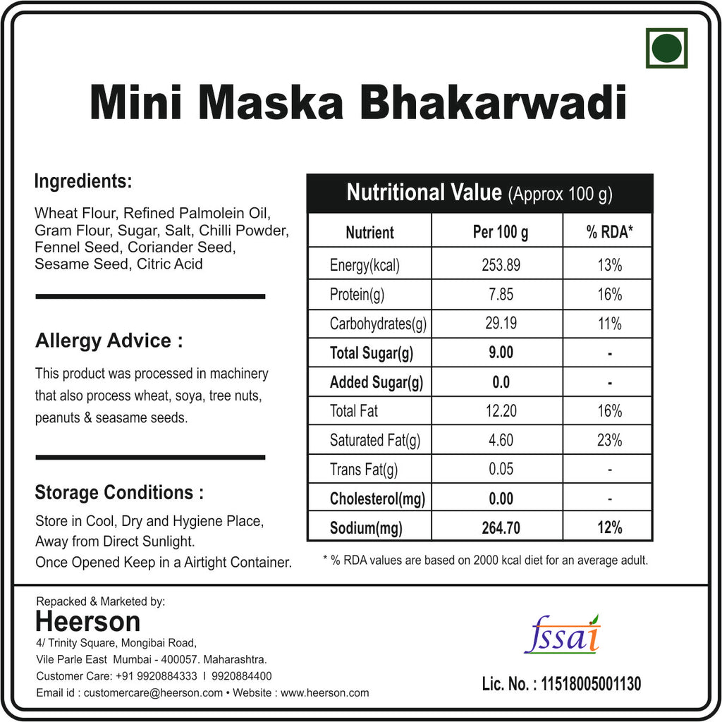 Mini Masaka Bhakarwadi