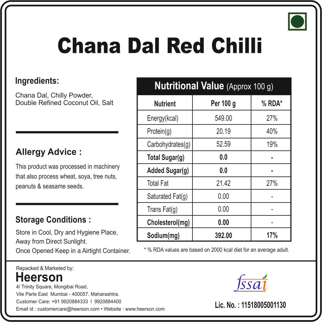 Chana Dal Red Chilli 