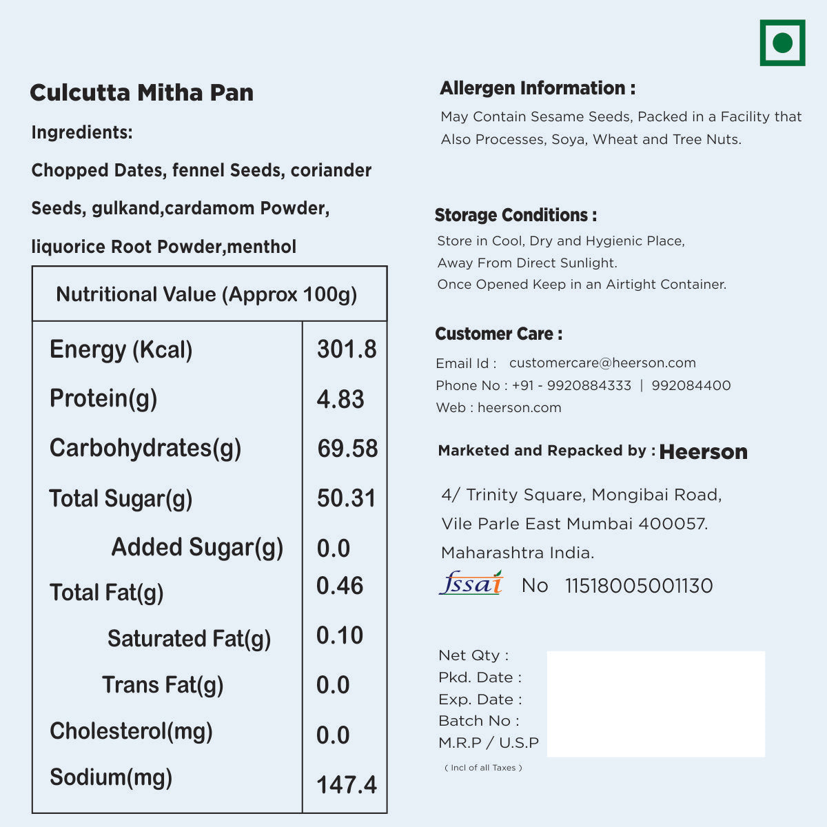 Culcutta Mitha Pan