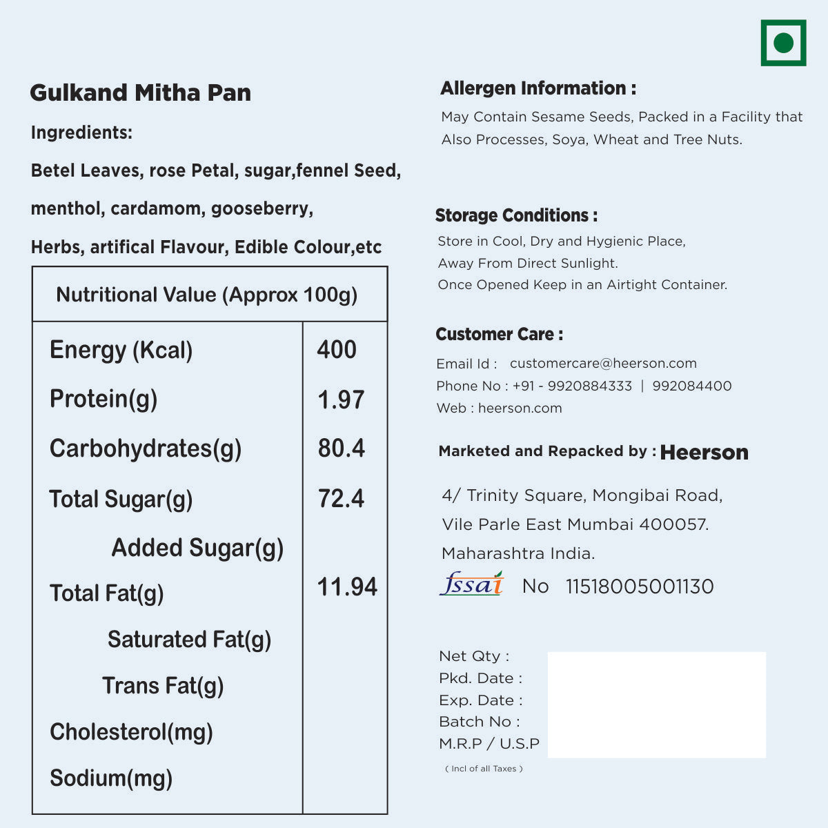 Gulkand Mitha Pan