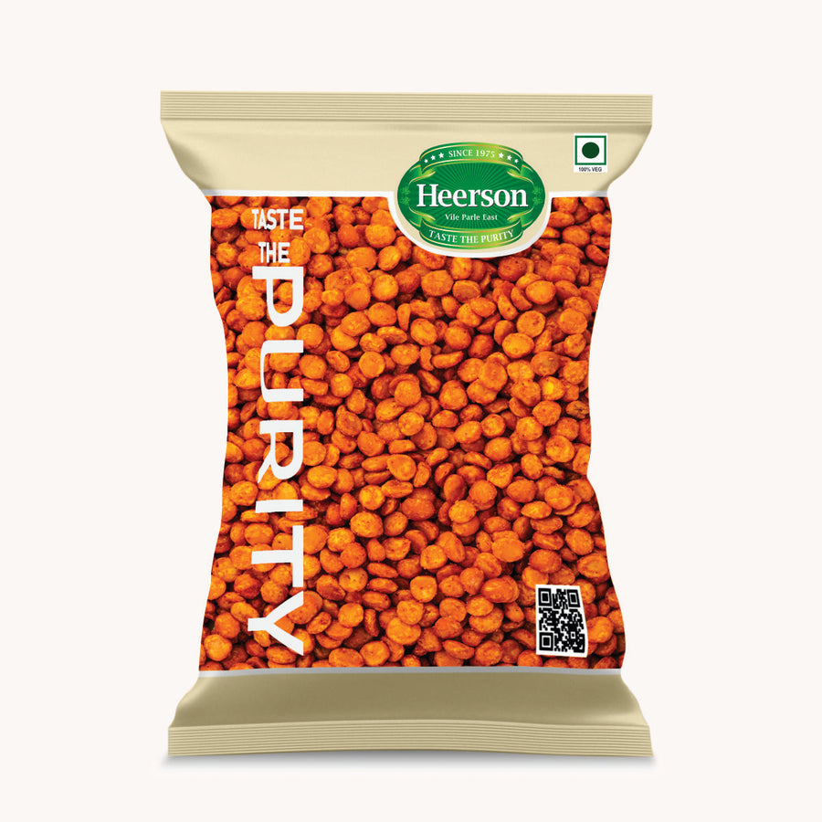 Heerson Chana Dal Red Chilli Namkeen. Spicy roasted chana dal
