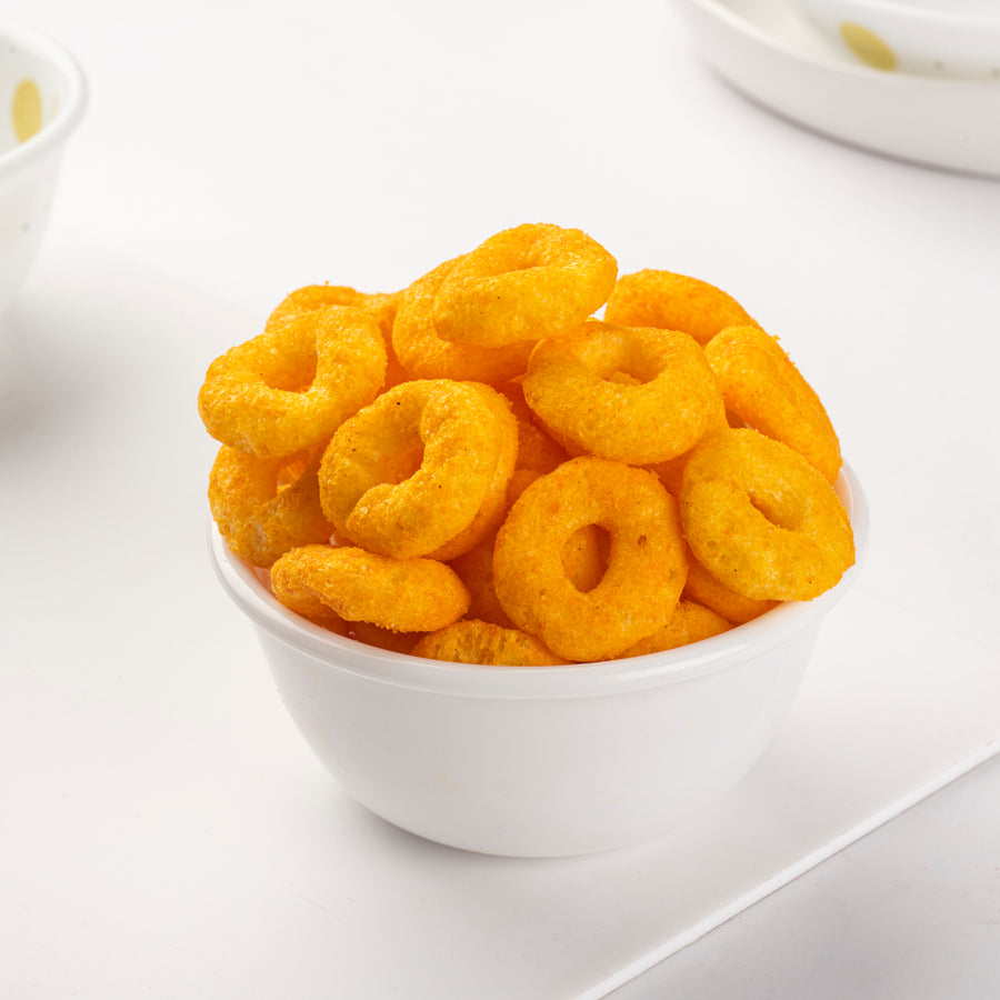 Heerson Cheese Ring. Savory corn ring snack.