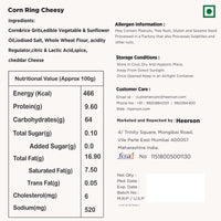 Heerson Cheese Ring. Savory corn ring snack_mumbai