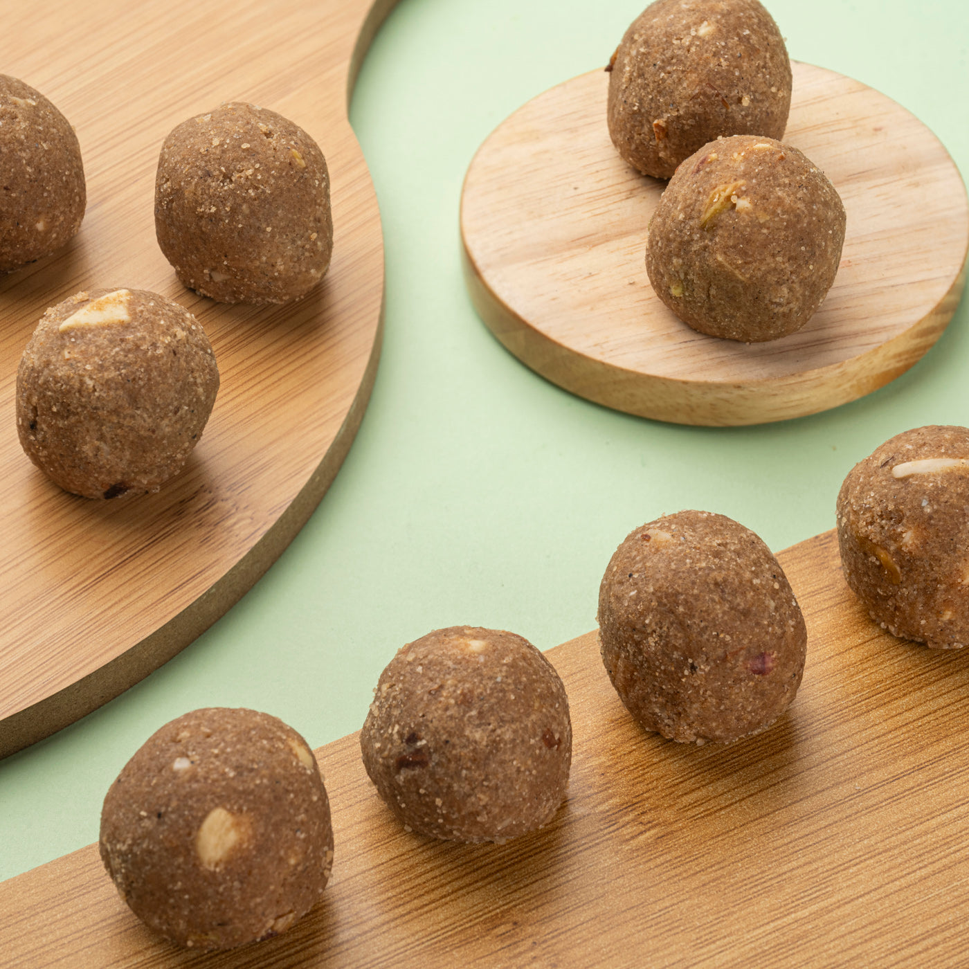 Heerson Churma Ladoo. Ghee-infused ladoo with assorted nuts.

