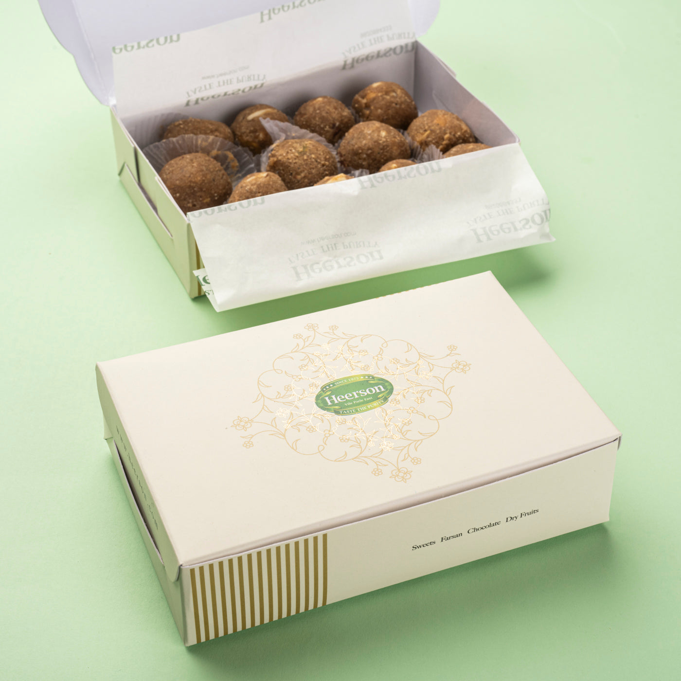 Heerson Churma Ladoo. Premium wheat flour sweet.
