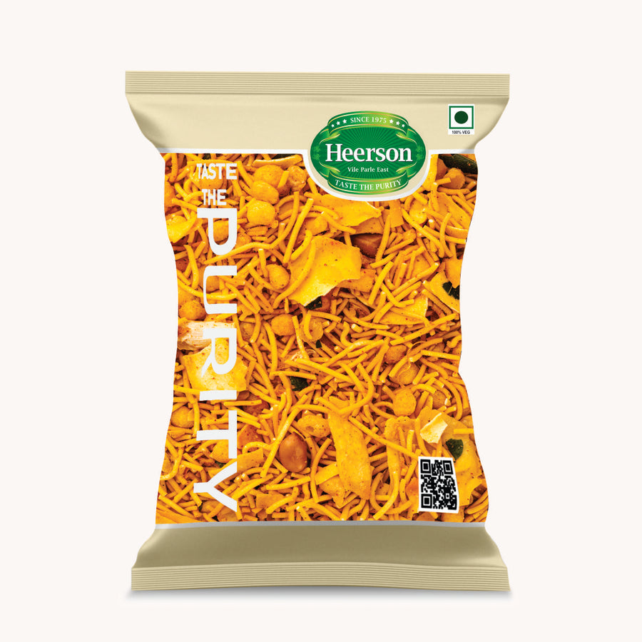 Heerson Garlic Mixture. Premium spicy snack.
