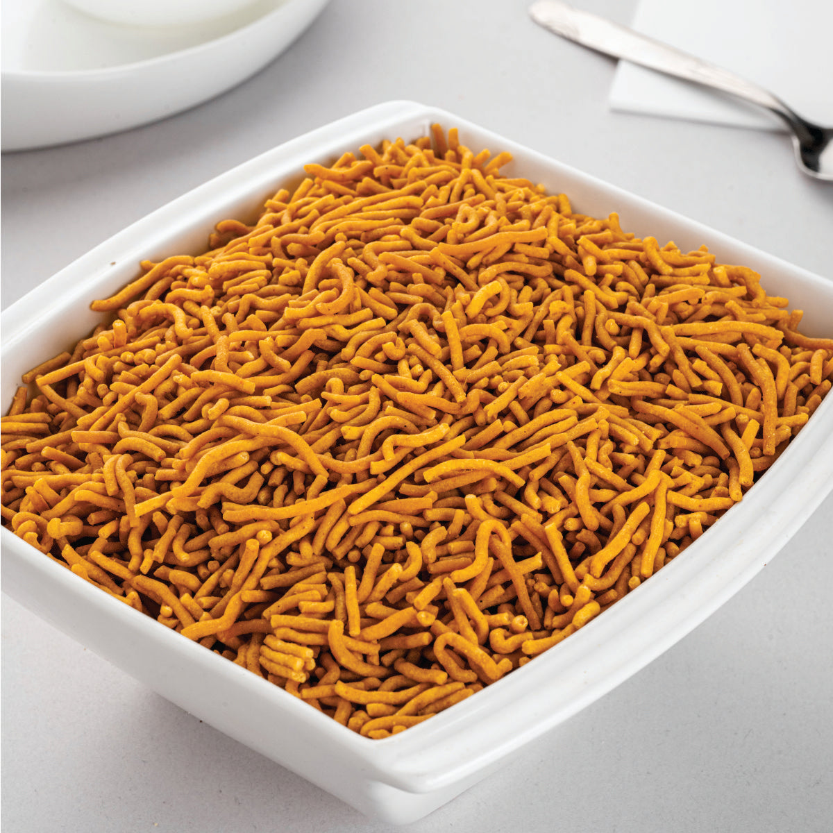 Heerson Garlic Sev. Gram flour and garlic blend.
