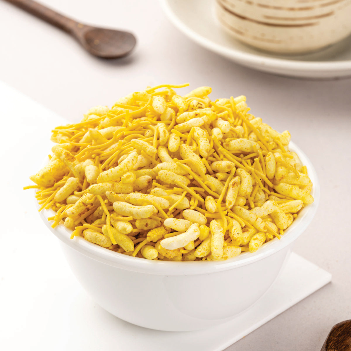 Heerson Lemon Bhel. Rice puff and gram flour blend.
