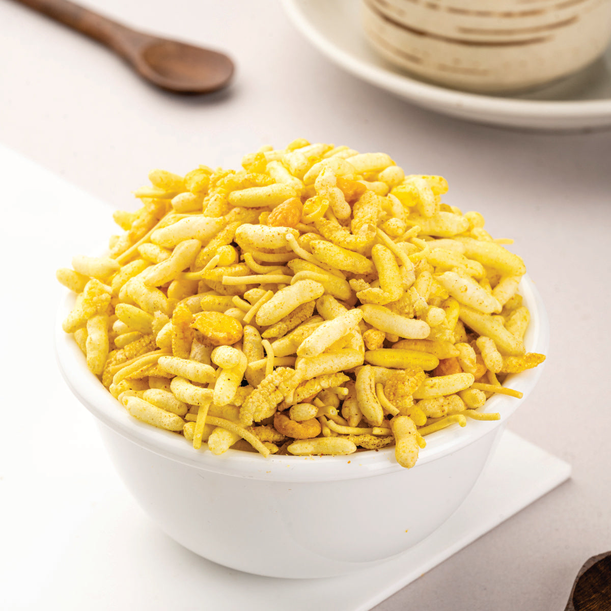 Heerson Lite Bhel. Rice puff and gram flour blend.
