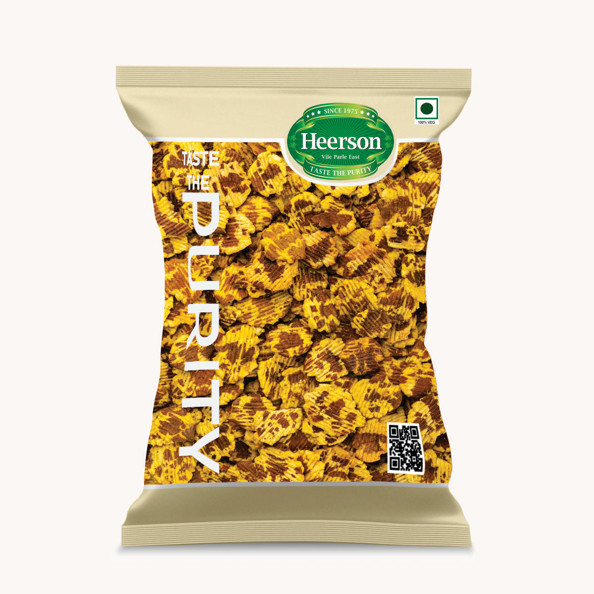 Heerson Lite Chana Jor. Premium spicy chickpea snack.
