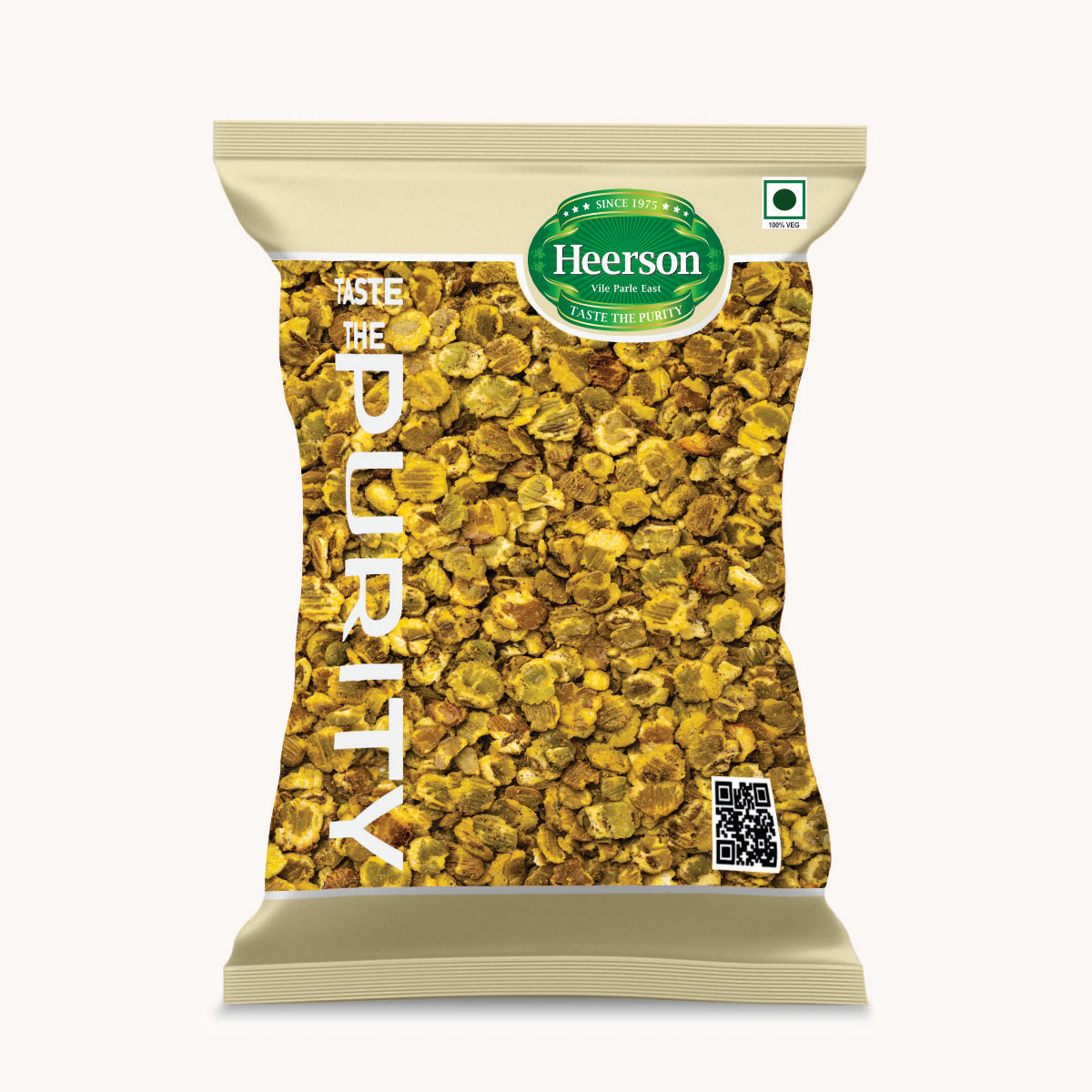 Heerson Lite Moong Jor. Premium low-calorie snack.
