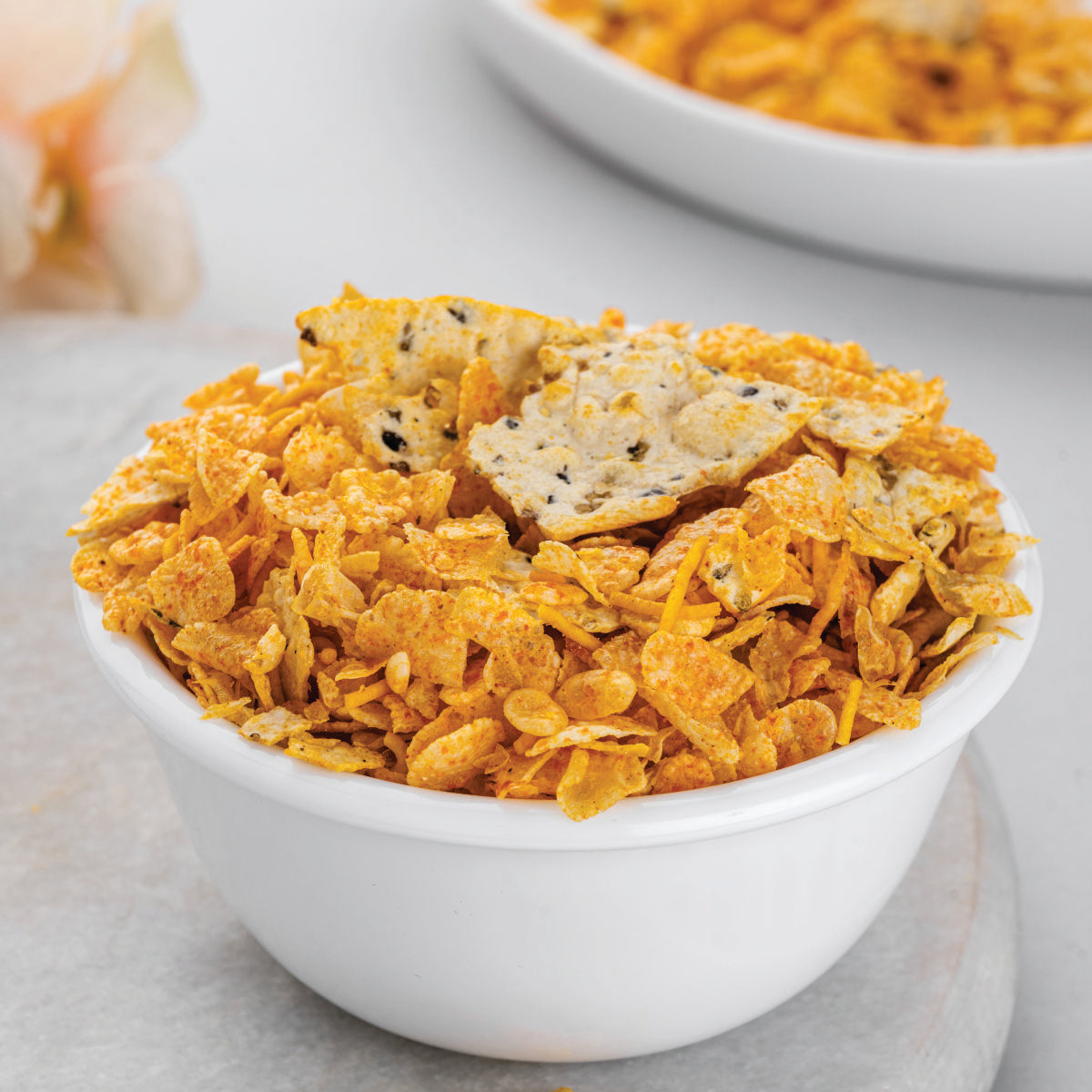 Heerson Lite Papad Chiwda. Rice flakes and spices blend.
