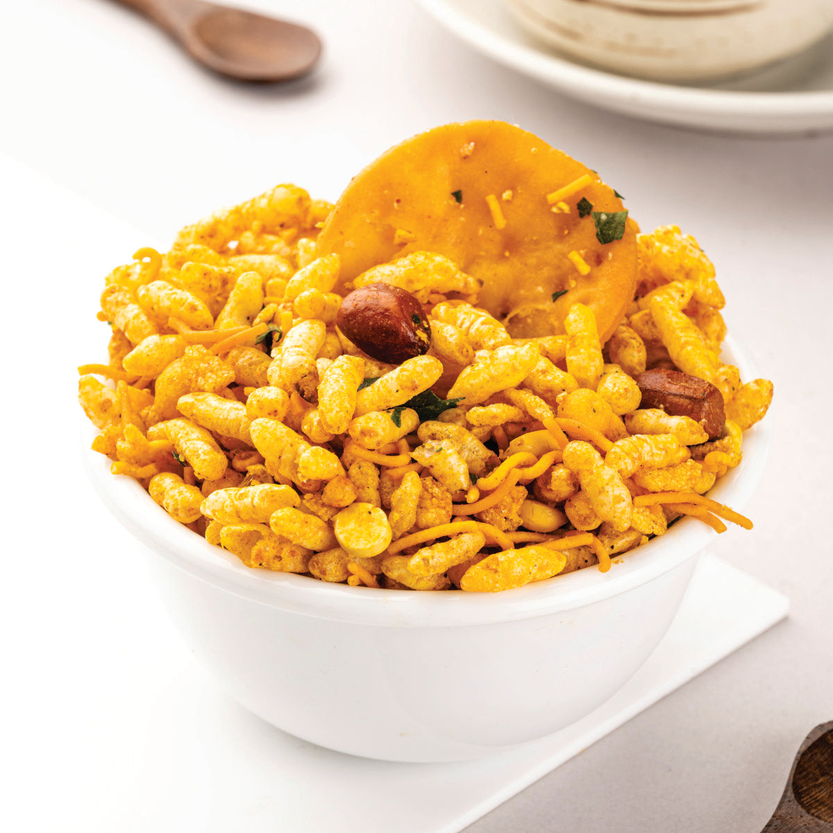 Heerson Masala Bhel. Rice puff and gram flour blend.

