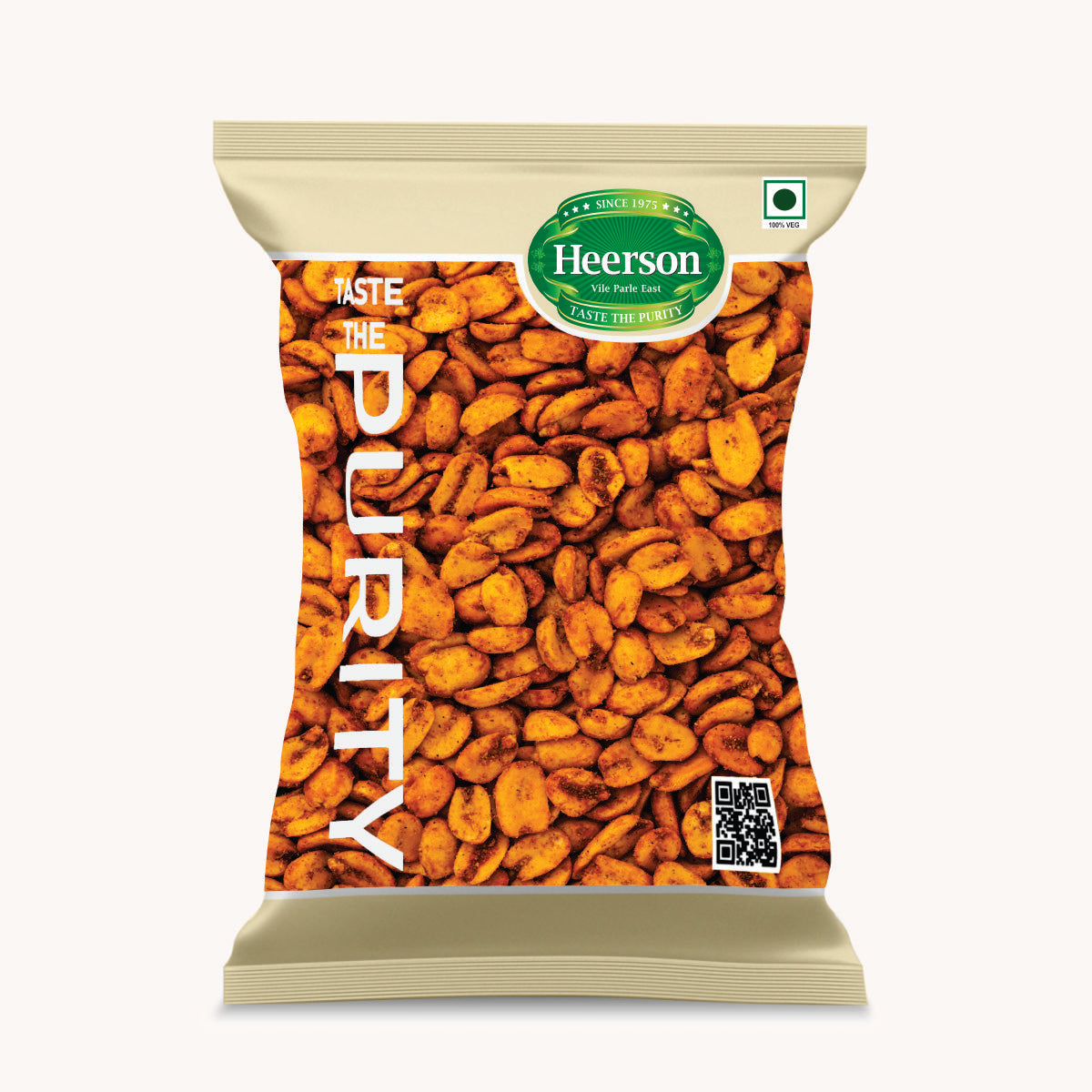 Heerson Masala Sing Bhajiya. Premium spicy peanut snack.
