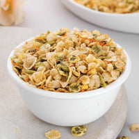 Heerson Nylon Poha Chiwda. Flattened rice flakes and peanuts.
