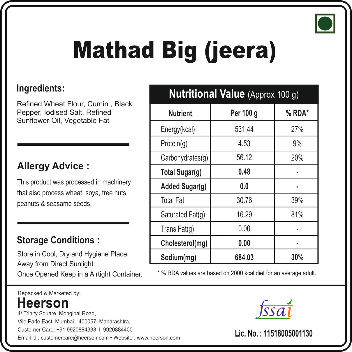 Mathadi Big (jeera)