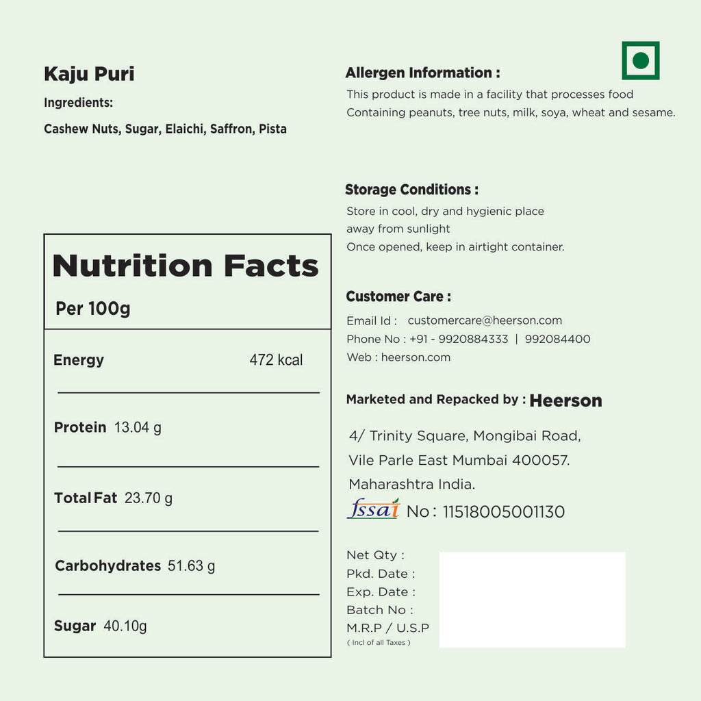 Kaju-Puri-nutrition-order-mithai-sweets-online
