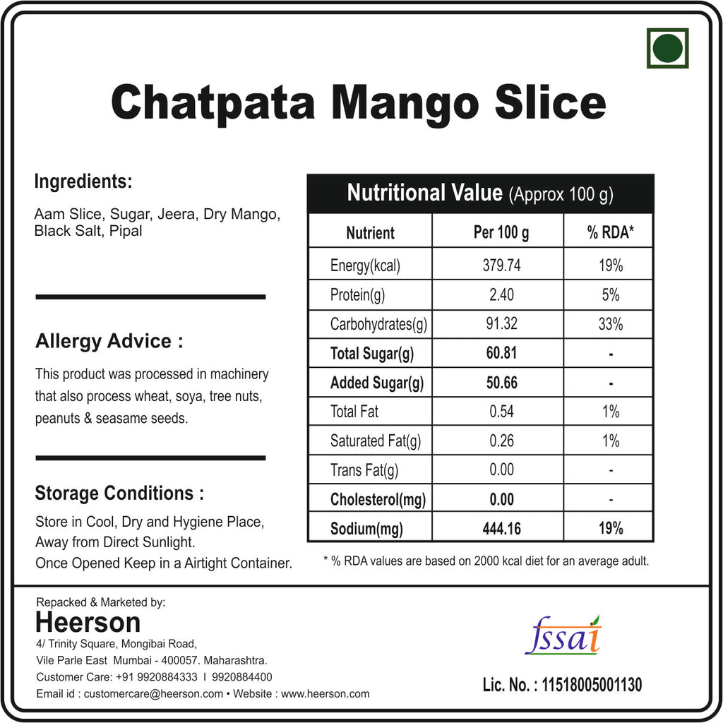 Chatpata Mango Slice