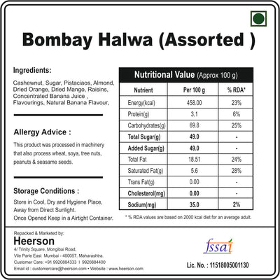 Bombay Halwa ( Assorted )