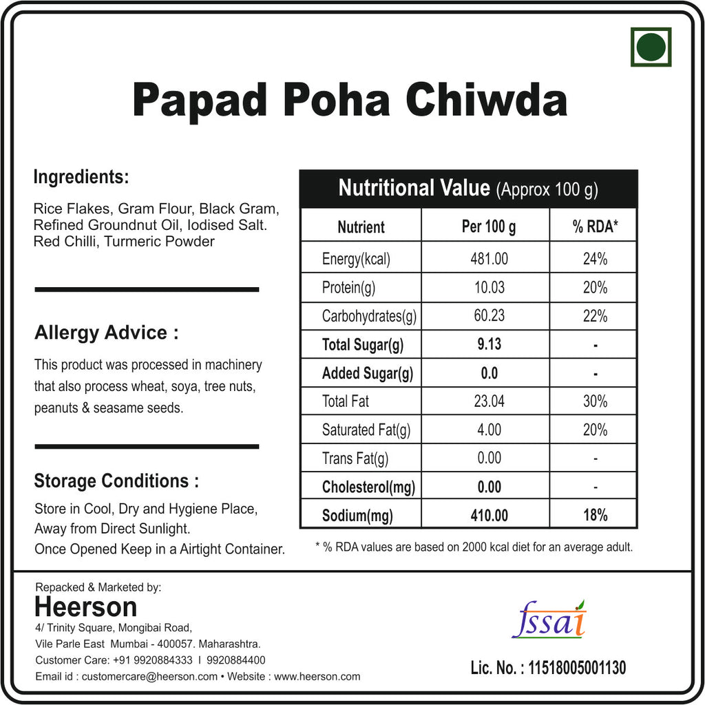 Papad Poha Chiwda