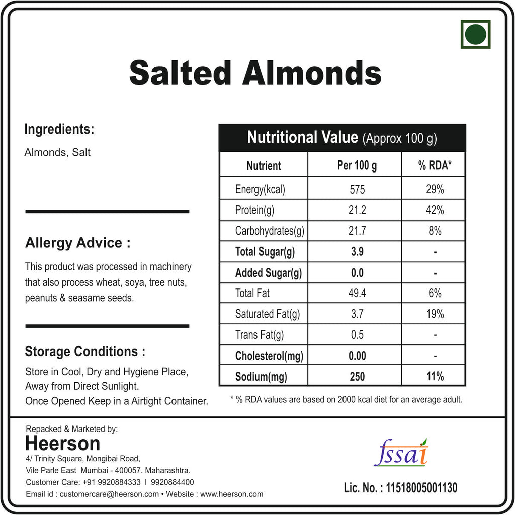 Salted Almonds